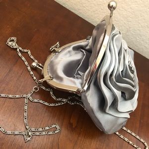 Silver Crossbody Clutch